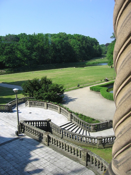 Pałac Moszna - widok na ogród