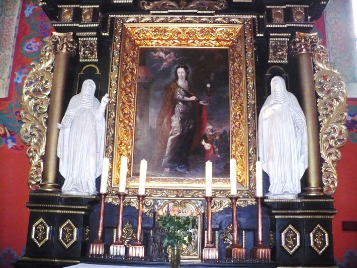 Barokowy ołtarz św.Barbary