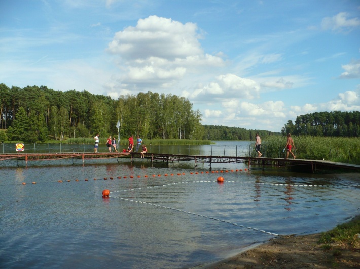Kąpielisko w Samociążku-na pomoście