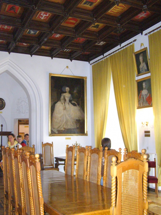 Zamek w Kórniku - sala herbowa, portret białej damy