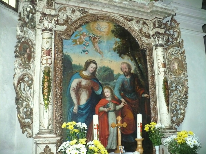 Barokowy ołtarz Świętej Rodziny