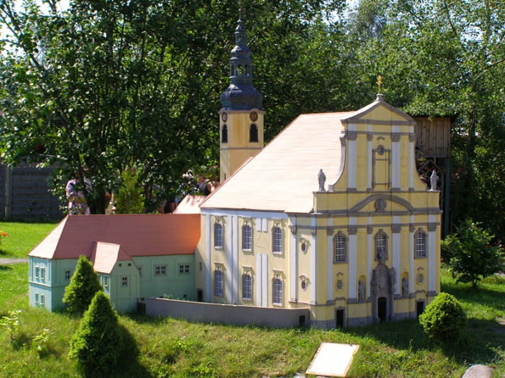 Park Miniatur Kowary - kościół w Lubomierzu