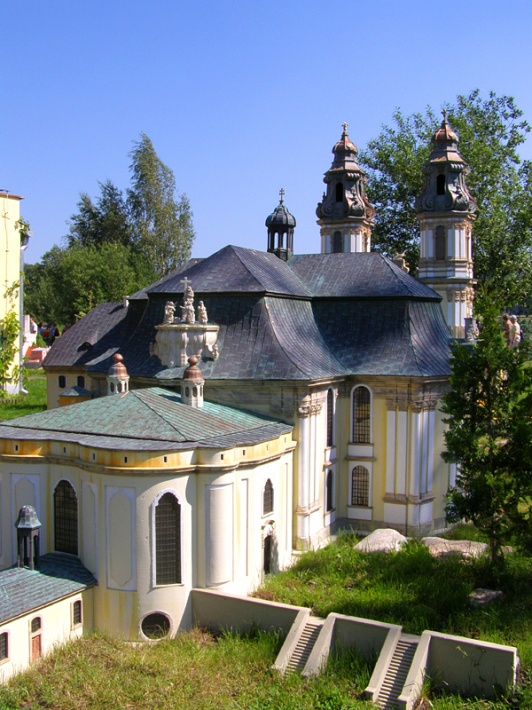 Park Miniatur Kowary - bazylika w Krzeszowie