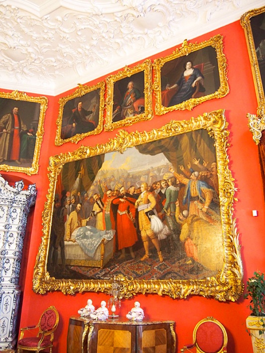 Pałac Zamoyskich w Kozłówce - salon czerwony
