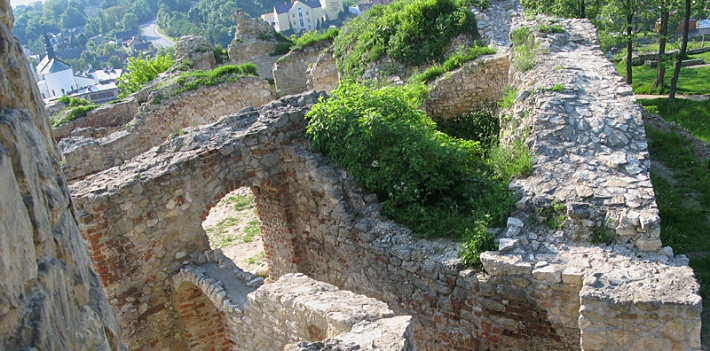Iłża - widok na ruiny zamku biskupiego