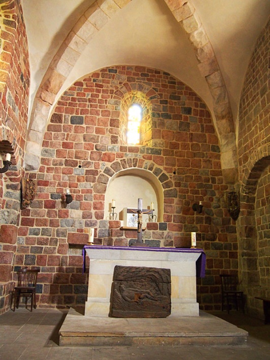 Strzelno - rotunda św. Prokopa, prezbiterium