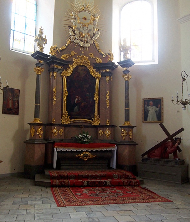 Głogówek - Sanktuarium MB Loretańskiej, kaplica św. Anny, ołtarz św. Anny