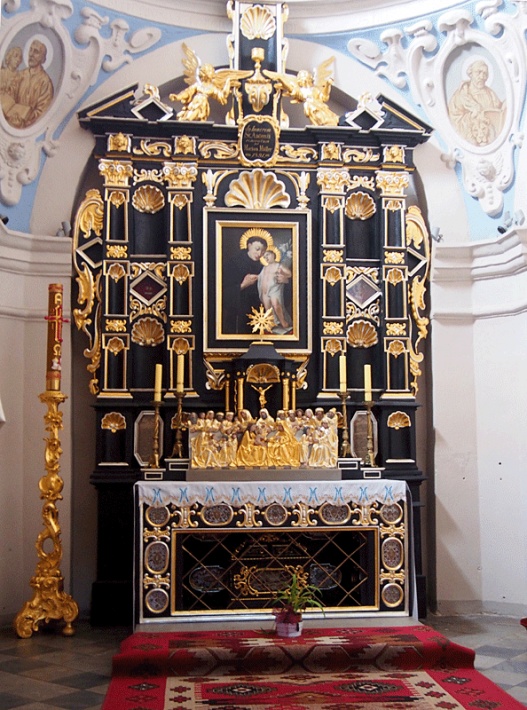 Głogówek - Sanktuarium MB Loretańskiej, kaplica św. Antoniego, ołtarz św. Antoniego