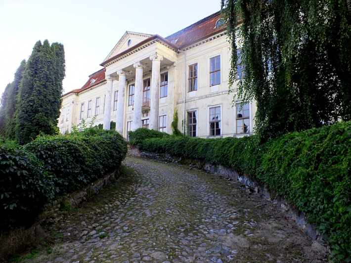 Pałac w Drogoszach - podjazd