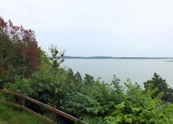 widok na jezioro Święcajty
