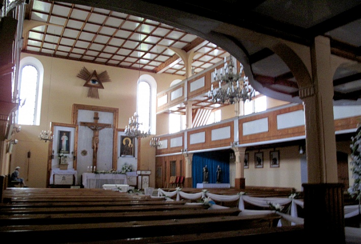 Nowe Miasteczko - kościół Opatrzności Bożej, wnętrze