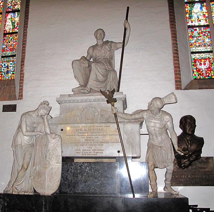 zrekonstruowany pomnik marszałka sejmu, Stanisława Małachowskiego