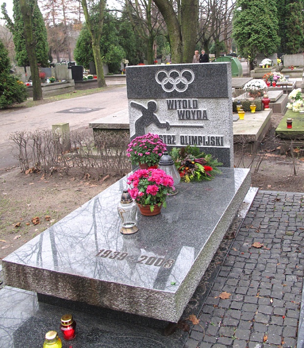 grób Witolda Woydy - szermierza, mistrza olimpijskiego