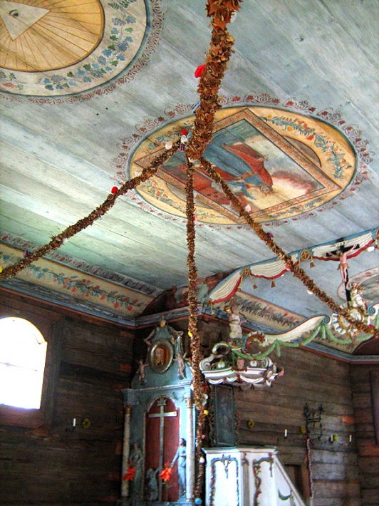 polichromia stropu kościółka ze wsi Swornegacie