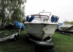 Jezioro Zegrzyńskie - zimowy parking dla łodzi w Nieporęcie