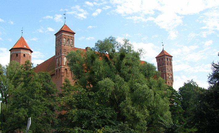Lidzbark Warmiński - zamek biskupi, widok od strony miasta