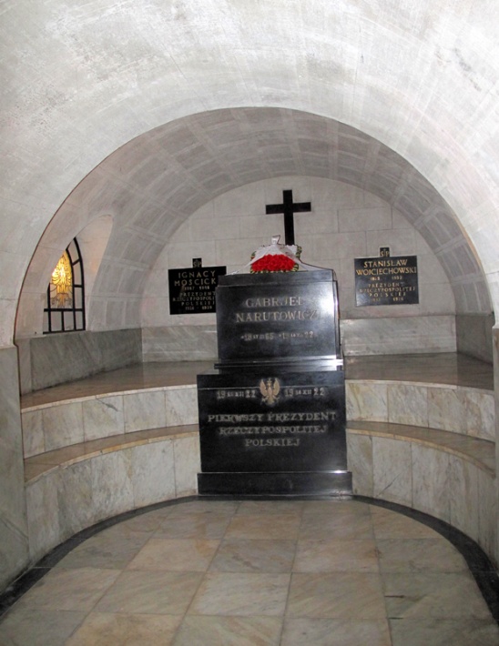 krypty św. Jana - krypta prezydencka Gabriela Narutowicza