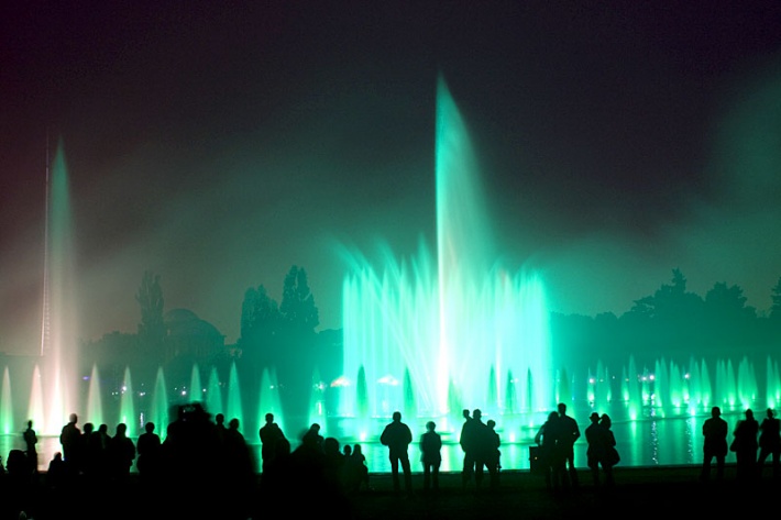 Wrocław - fontanna multimedialna