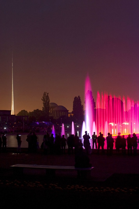 Wrocław - fontanna multimedialna
