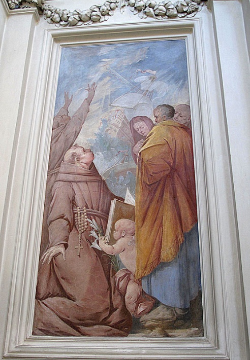 kościół św. Antoniego z Padwy - fresk przedstawiający życie św. Antoniego