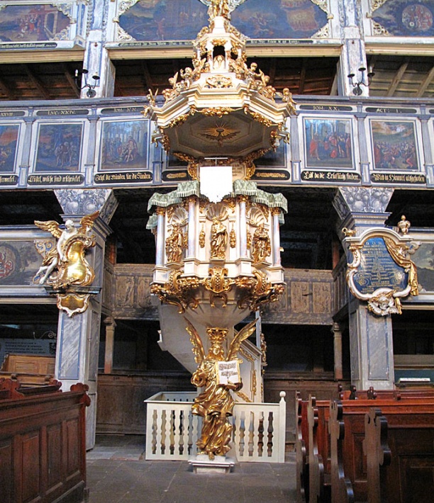 Kościół Pokoju w Jaworze - ambona z 1670 roku