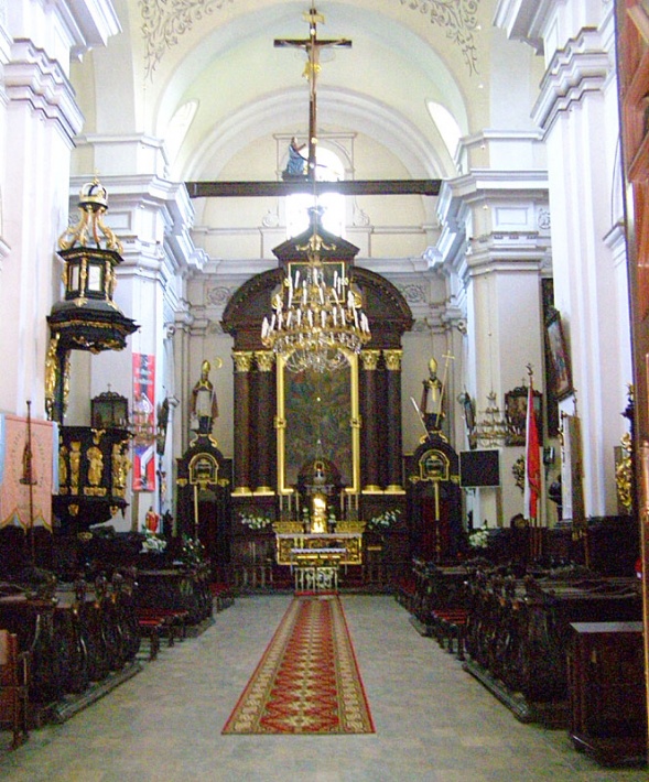 kościół Świętej Trójcy w Koniecpolu - wnętrze
