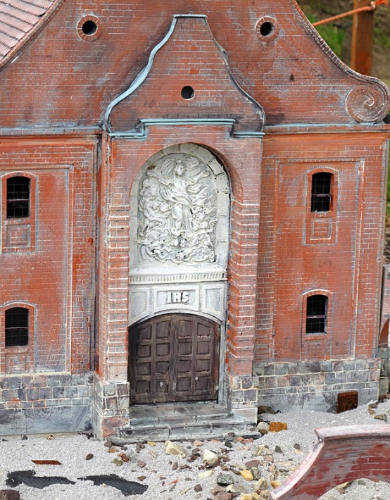 Strysza Buda - miniatura kościoła w Wygodzie, detal