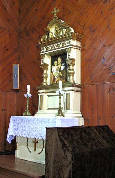 kościół św. Piotra i Pawła w Olbięcinie - ołtarz św. Józefa