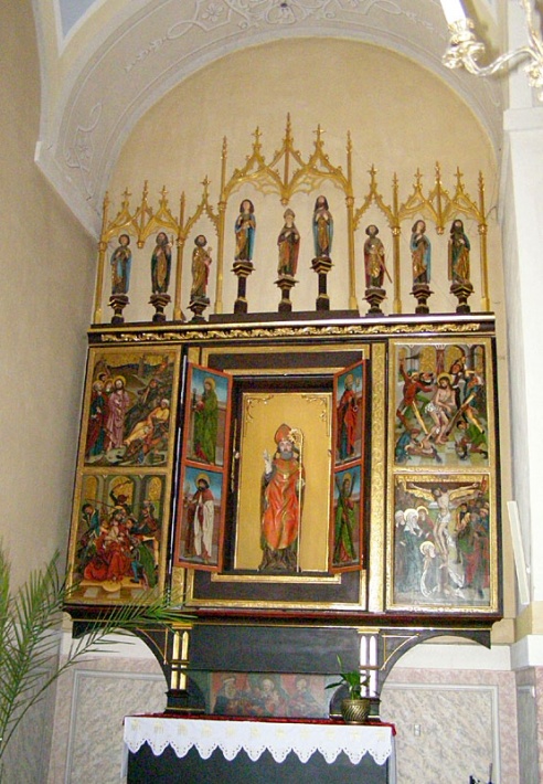 Sanktuarium św. Józefa w Kaliszu - gotycki ołtarz szafkowy, tzw. poliptyk kaliski