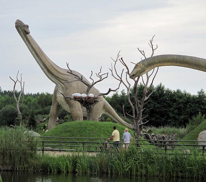 Park Jurajski w Łebie - Brachiozaur, najwyższy dinozaur o wys. 13 m