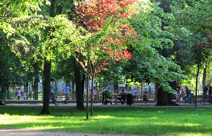 Park Miejski w Kaliszu - plac zabaw dla dzieci
