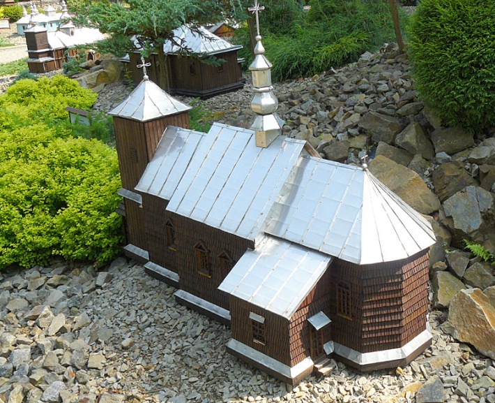 Myczkowce - park miniatur drewnianej architektury sakralnej