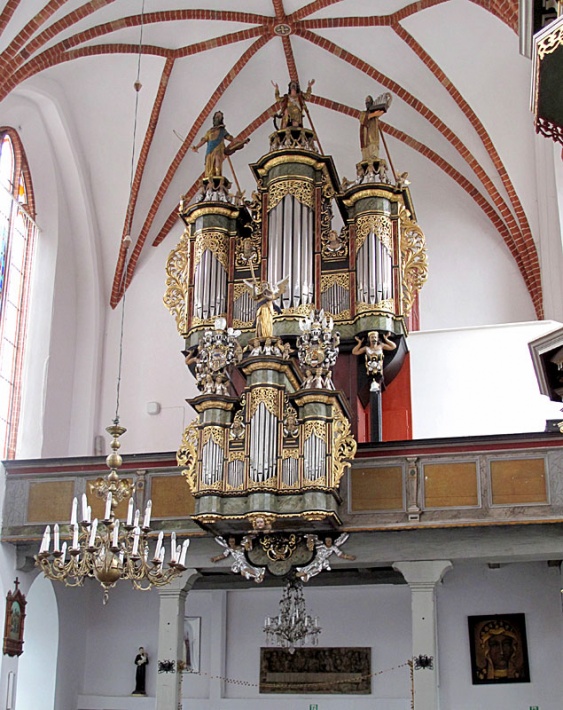 kościół św. Jacka w Słupsku - barokowe organy