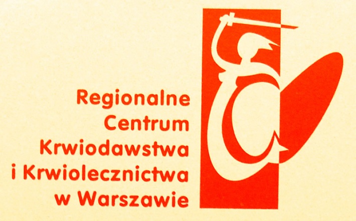 Syrenka na logo Regionalnego Centrum Krwiodawstwa i Krwiolecznictwa w Warszawie