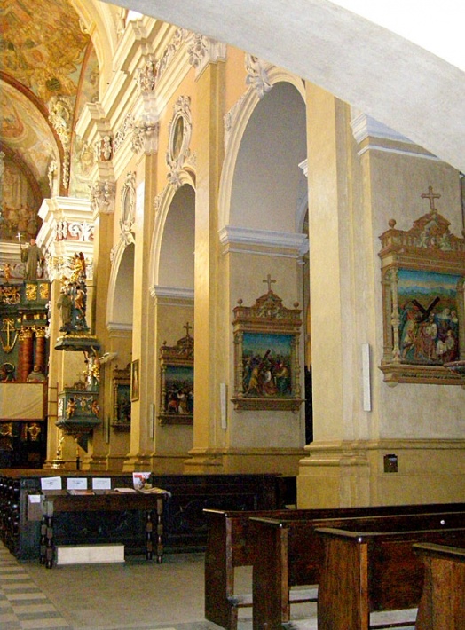 Przemęt - kościół NMP i św. Jana Chrzciciela, wnętrze, południowe filary