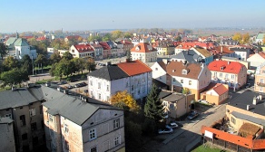 Widok z wieży zamku łęczyckiego