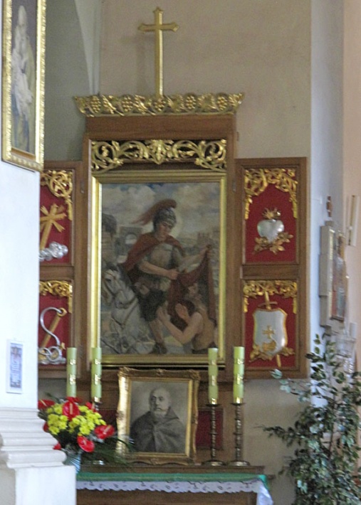 kościół św. Marcina w Lelowie - ołtarz św. Marcina