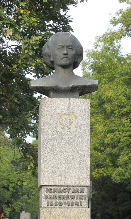 Park Skaryszewski w Warszawie - popiersie Ignacego Jana Paderewskiego