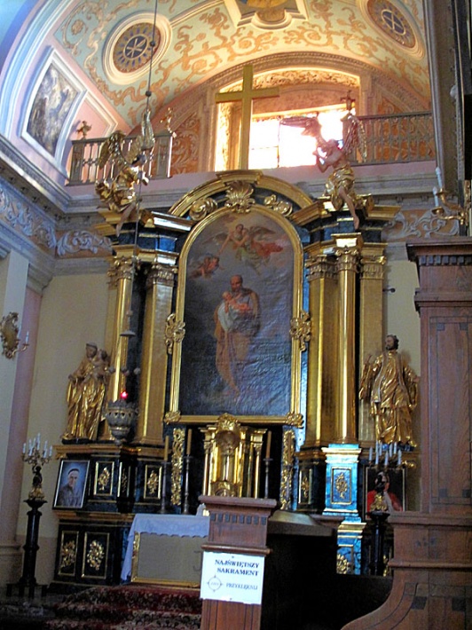 kościół św. Józefa w Klimontowie - ołtarz główny św. Józefa