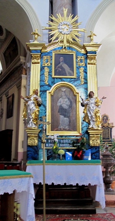 kościół św. Józefa w Klimontowie - ołtarz boczny Niepokalanego Poczęcia