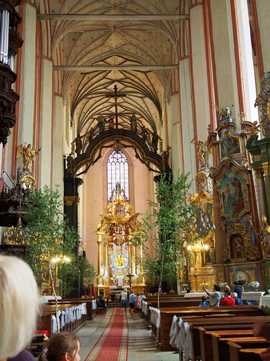 Kościół Marii Panny w Toruniu - wnętrze świątyni