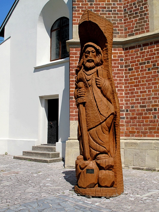 Kościół św. Władysława w Szydłowie - drewniana figura św. Pawła