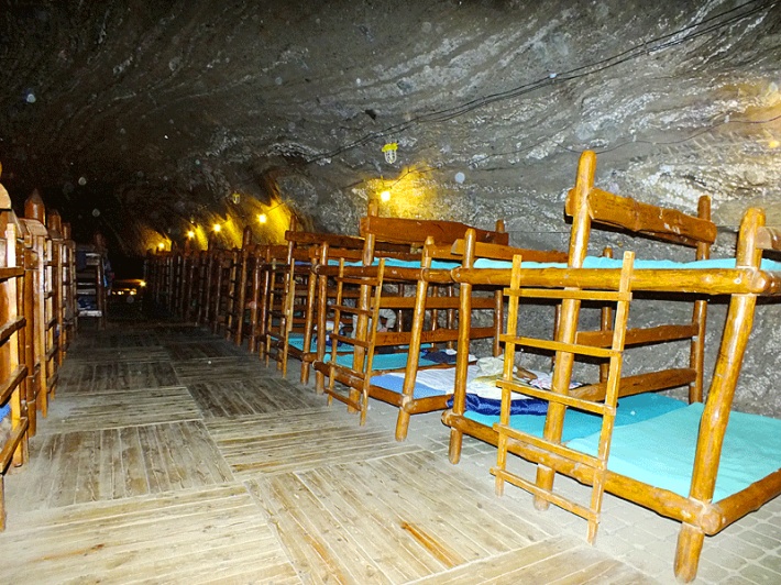 Kopalnia soli w Bochni - komora Ważyn, aneks sypialniany