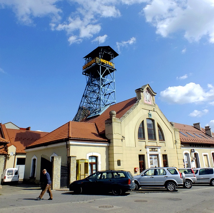 Kopalnia soli w Bochni - budynki nadszybia Sutoris