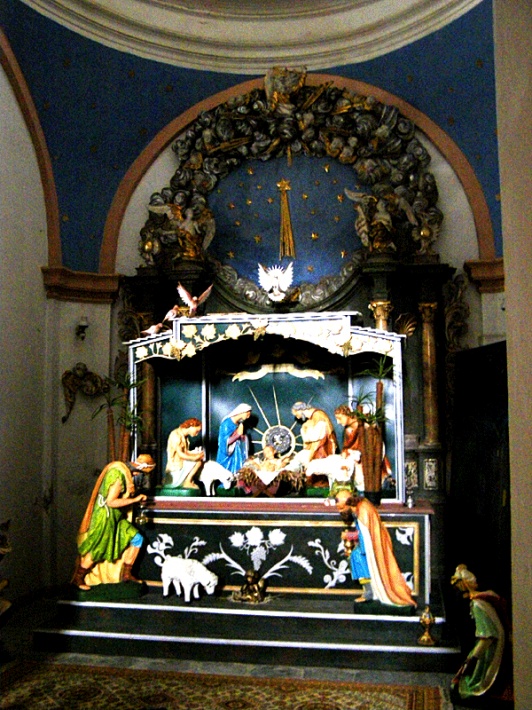 Kamieniec Ząbkowicki, kościół NMP - ołtarz Narodzenia Chrystusa w kaplicy św. Józefa