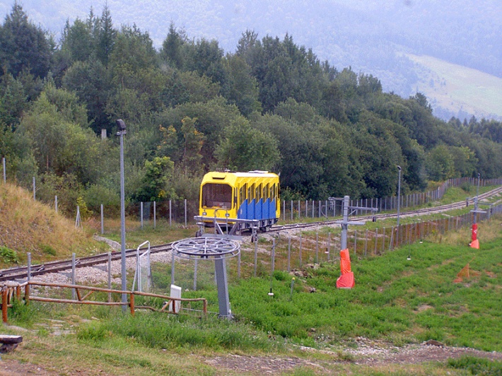 góra Żar - wagon kolei linowo-terenowej