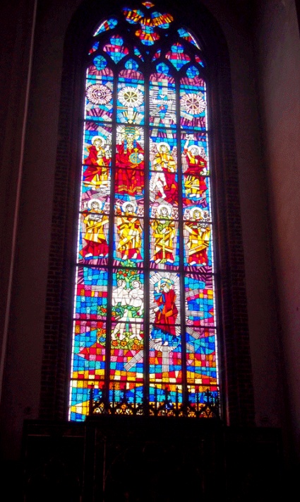 Katedra św. Mikołaja w Elblągu - witraż