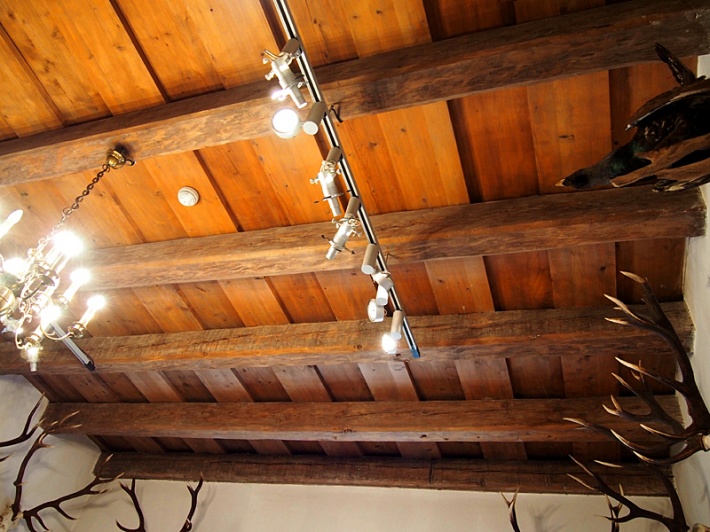Zamek w Niepołomicach - strop w sali skrzydła południowego