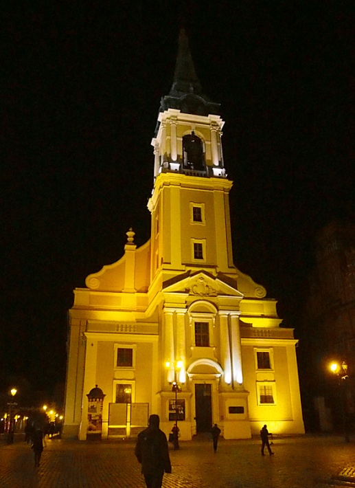 Toruń - kościół akademicki Ducha Świętego, widok od strony rynku