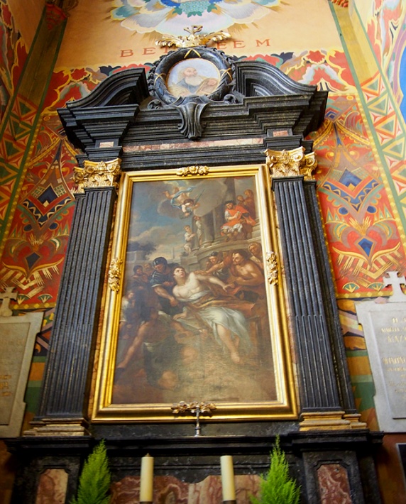 kościół Mariacki w Krakowie - ołtarz w kaplicy św. Wawrzyńca